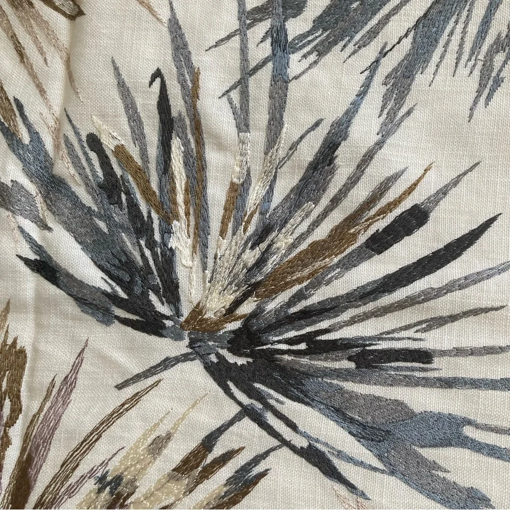 Harlequin Aucuba fabric 1 yard viscose linen blend embroidered luxury botanical